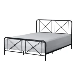 Queen Williamsburg Metal Bed Black - Hillsdale Furniture