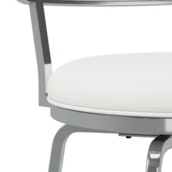 Baltimore Metal And Upholstered Swivel Counter Height Stool Chrome - Hillsdale Furniture -Hillsdale Furniture GUEST 02773ce7 2b15 498f 9804 10e0df337716