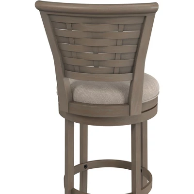 Thredson Swivel Height Barstool Light Antiqued Gray Wash - Hillsdale Furniture 11 Thredson Swivel Height Barstool Light Antiqued Gray Wash - Hillsdale Furniture - Image 9