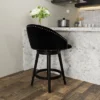 Dulcie Wood And Upholstered Swivel Counter Height Barstool Black - Hillsdale Furniture -Hillsdale Furniture GUEST 04bb4bd4 9663 49e7 a5c8 688b36f0b3ed