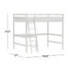 Full Caspian Loft Bed White - Hillsdale Furniture -Hillsdale Furniture GUEST 06cfb734 518b 4925 9d1f e6d449c7e2d0