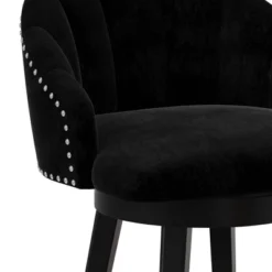 Dulcie Wood And Upholstered Swivel Counter Height Barstool Black - Hillsdale Furniture -Hillsdale Furniture GUEST 0a50a9c7 7daf 4f54 98b2 e1efadbe5bce