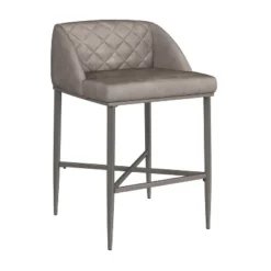 Set Of 2 Phoenix Non Swivel Counter Height Barstool Gray - Hillsdale Furniture -Hillsdale Furniture GUEST 0a595779 04e1 43b4 8916 64964b8a6255