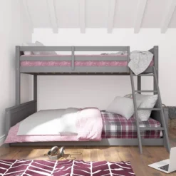 Twin Over Full Capri Wood Bunk Bed Gray - Hillsdale Furniture -Hillsdale Furniture GUEST 0ba356a4 1c17 49bf a835 296c999ab874