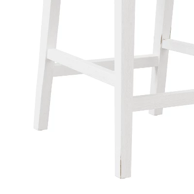 Clarion Wood And Upholstered Panel Back Counter Height Stool Sea White - Hillsdale Furniture 10 Clarion Wood And Upholstered Panel Back Counter Height Stool Sea White - Hillsdale Furniture - Image 8