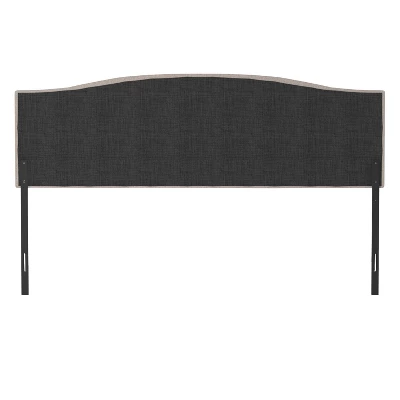 King/California King Provence Upholstered Arch Adjustable Tufted Headboard With Frame Linen Fabric - Hillsdale Furniture 9 King/California King Provence Upholstered Arch Adjustable Tufted Headboard With Frame Linen Fabric - Hillsdale Furniture - Image 7