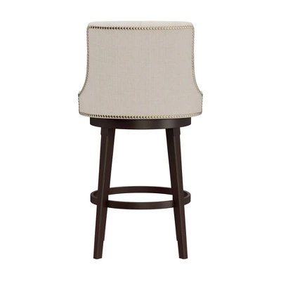 30" Halbrooke Swivel Barstool Smoke/Cream Hillsdale Furniture 7 30" Halbrooke Swivel Barstool Smoke/Cream Hillsdale Furniture - Image 5