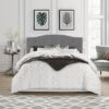 Full/Queen Provence Upholstered Arch Adjustable Tufted Headboard With Frame Glacier Gray Fabric - Hillsdale Furniture -Hillsdale Furniture GUEST 115576fb ac81 40d8 a40d 72a22d636a23