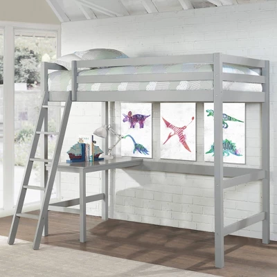 Kids' Twin Caspian Study Loft Gray - Hillsdale Furniture 13 Kids' Twin Caspian Study Loft Gray - Hillsdale Furniture - Image 11