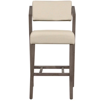 36" Snyder NonSwivel Barstool Aged Gray/Ecru - Hillsdale Furniture 5 36" Snyder NonSwivel Barstool Aged Gray/Ecru - Hillsdale Furniture - Image 3