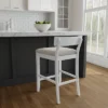 Warren Wood And Upholstered Counter Height Stool Sea White - Hillsdale Furniture -Hillsdale Furniture GUEST 15275470 532c 4397 8592 99ec504413be