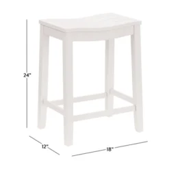 24" Fiddler Backless Counter Height Barstool White - Hillsdale Furniture -Hillsdale Furniture GUEST 1594c5fe 591a 48fa 834e 8d20114c5efc