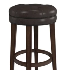 30.5" Krauss Wood Backless Swivel Barstool Charcoal Gray - Hillsdale Furniture -Hillsdale Furniture GUEST 1882da15 a749 4748 9910 b9df7cc40e30