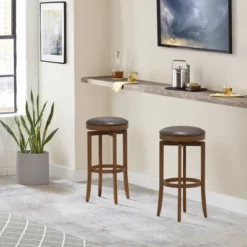 31" Brendan Backless Hardwood Counter Height Barstool Brown/Cherry - Hillsdale Furniture -Hillsdale Furniture GUEST 192fd9b0 b2b5 4b21 a226 1659e6e76315