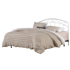 Jolie Metal Arched Scroll Design Headboard And Bed Frame White - Hillsdale Furniture -Hillsdale Furniture GUEST 1bbe6c48 67c2 4fbe b3d1 02897dbd9ebe