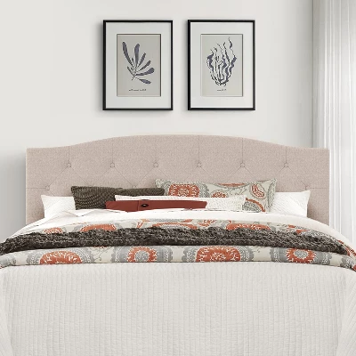King/California King Provence Upholstered Arch Adjustable Tufted Headboard Linen Fabric - Hillsdale Furniture -Hillsdale Furniture GUEST 1f2b7492 7177 4c19 98c2 ffee00261870