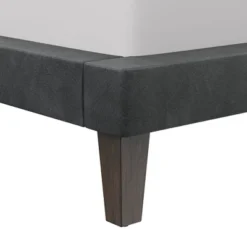 Muellen Upholstered Platform Bed With 2 Dual USB Ports Graphite Gray Vinyl - Hillsdale Furniture -Hillsdale Furniture GUEST 212b247d e82a 4713 a8d9 b736b7d5c5f0