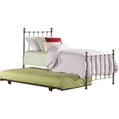 Twin Molly Bed Set With Rails And Trundle Steel - Hillsdale Furniture -Hillsdale Furniture GUEST 21a8b657 3452 4c26 a95d fb6aff18ee7a