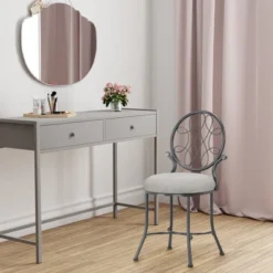 19" O'Malley Metal Vanity Stool - Hillsdale Furniture