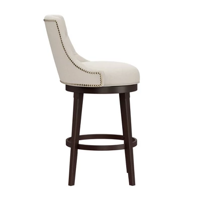 30" Halbrooke Swivel Barstool Smoke/Cream Hillsdale Furniture 6 30" Halbrooke Swivel Barstool Smoke/Cream Hillsdale Furniture - Image 4