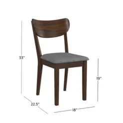 5pc San Marino Mid-Century Modern Round Dining Set Chestnut - Hillsdale Furniture -Hillsdale Furniture GUEST 26b25bbc a684 44f9 a857 77c1efc7c686