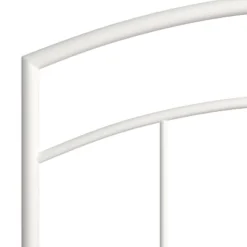Full/Queen Julien Metal Headboard With Frame White - Hillsdale Furniture