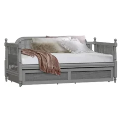 Twin Melanie Wood Cane Complete Daybed With Trundle - Hillsdale Furniture -Hillsdale Furniture GUEST 2b4aabc9 fdf6 441b 8d13 9d25a63a5fab