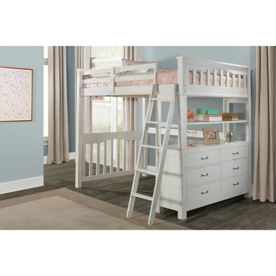 Full Highlands Loft Bed White - Hillsdale Furniture 3 Full Highlands Loft Bed White - Hillsdale Furniture
