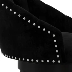 Dulcie Wood And Upholstered Swivel Counter Height Barstool Black - Hillsdale Furniture -Hillsdale Furniture GUEST 2c8a0ccf 62c5 44a9 9e33 5c7f71fc886d