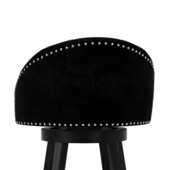 Dulcie Wood And Upholstered Swivel Counter Height Barstool Black - Hillsdale Furniture -Hillsdale Furniture GUEST 2d5ecd45 d201 4e92 b58f 0332888787b8