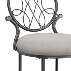 19" O'Malley Metal Vanity Stool - Hillsdale Furniture -Hillsdale Furniture GUEST 2d631cf9 8d24 4eca b6fd 3aed60ea697d