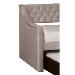 Twin Jaylen Upholstered Daybed With Trundle Unit Silver Fabric - Hillsdale Furniture 13 Twin Jaylen Upholstered Daybed With Trundle Unit Silver Fabric - Hillsdale Furniture -Hillsdale Furniture GUEST 2d7ac1e8 6597 4c69 95f5 269ddb7668d2