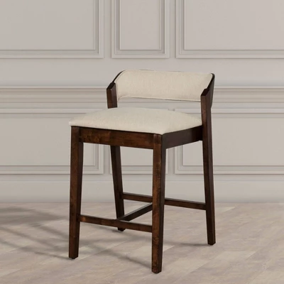 Dresden Non Swivel Counter Height Barstool Walnut - Hillsdale Furniture 8 Dresden Non Swivel Counter Height Barstool Walnut - Hillsdale Furniture - Image 6