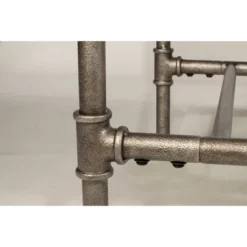 Dillon Counter Height Bench Metal Pewter Woven Fabric - Hillsdale Furniture -Hillsdale Furniture GUEST 322b0093 dd48 49c4 90cc da525737a47a