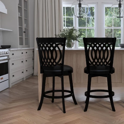 25" Van Draus Swivel Counter Height Barstool Metal/Black - Hillsdale Furniture 18 25" Van Draus Swivel Counter Height Barstool Metal/Black - Hillsdale Furniture - Image 16