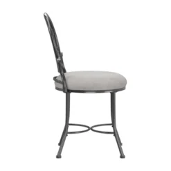 19" O'Malley Metal Vanity Stool - Hillsdale Furniture -Hillsdale Furniture GUEST 344962f9 4da8 4e60 af4d 6b5f7ea6f6c9