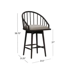 Braddock Spindle Back Memory Return Swivel Counter Height Barstool Rubbed Black - Hillsdale Furniture 23 Braddock Spindle Back Memory Return Swivel Counter Height Barstool Rubbed Black - Hillsdale Furniture -Hillsdale Furniture GUEST 3656c43e a37f 48c2 bcd3 2a030204f6cf
