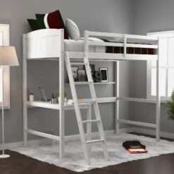 Twin Alexis Wood Arch Loft Bed With Desk - Hillsdale Furniture -Hillsdale Furniture GUEST 3a08704c 16a9 42b9 b5db d3b209e2af5b