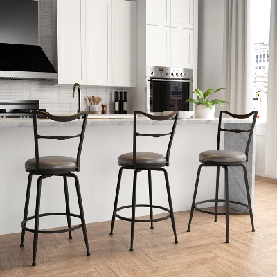 Larimore Metal Counter Height Stool Black - Hillsdale Furniture 4 Larimore Metal Counter Height Stool Black - Hillsdale Furniture - Image 2