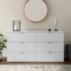 Delmar Wood 6 Drawer Dresser Matte White - Hillsdale Furniture -Hillsdale Furniture GUEST 3a76f24b 8a9d 4149 b8df f1103613a67b
