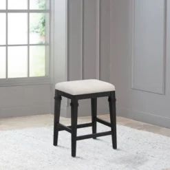 25.25" Arabella Wood Backless Non-Swivel Counter Height Barstool - Hillsdale Furniture