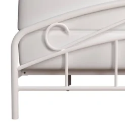 Full Jolie Metal Bed With Arched Scroll Design White - Hillsdale Furniture -Hillsdale Furniture GUEST 3e0d6fa6 b974 4301 98bf 685877cc46b4