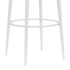 Aubrie Backless 26" Swivel Counter Height Barstool Off White/Silver - Hillsdale Furniture -Hillsdale Furniture GUEST 3e4fcdc3 99f6 444d 8229 508886d4bc16
