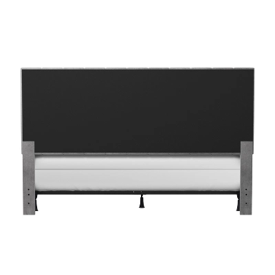 King Crestone Upholstered Headboard With Frame Gray - Hillsdale Furniture 8 King Crestone Upholstered Headboard With Frame Gray - Hillsdale Furniture - Image 6