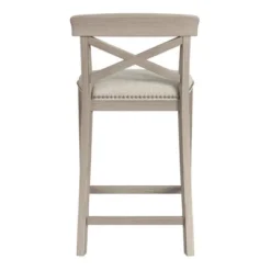 Set Of 2 26" Bayview NonSwivel Counter Height Barstool White/Silver - Hillsdale Furniture 16 Set Of 2 26" Bayview NonSwivel Counter Height Barstool White/Silver - Hillsdale Furniture -Hillsdale Furniture GUEST 40740da2 1928 4e1c 8a24 bf816811f399