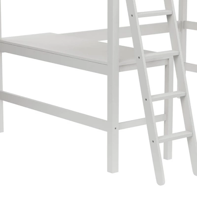 Full Caspian Loft Bed White - Hillsdale Furniture 9 Full Caspian Loft Bed White - Hillsdale Furniture - Image 7