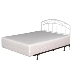 Jolie Metal Arched Scroll Design Headboard And Bed Frame White - Hillsdale Furniture -Hillsdale Furniture GUEST 42105cda 3dc8 4886 9ee2 06527c618f40