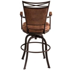 Bridgetown Tilt Base Barstool - Aged Bronze - Hillsdale Furniture