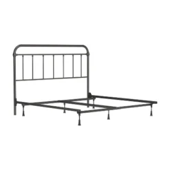 King Kirkland Metal Headboard With Frame Aged Pewter - Hillsdale Furniture -Hillsdale Furniture GUEST 4553ce78 63ee 4567 8201 11e959fb8849
