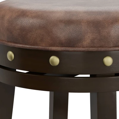 Benard Backless Counter Height Barstool Deep Smoke Brown - Hillsdale Furniture 6 Benard Backless Counter Height Barstool Deep Smoke Brown - Hillsdale Furniture - Image 4